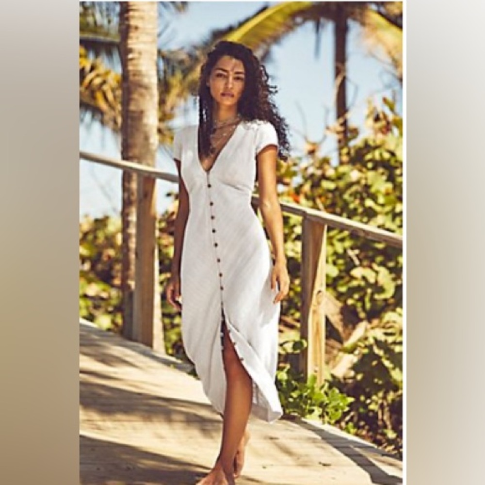 Free People New In Town Midi - White Medium